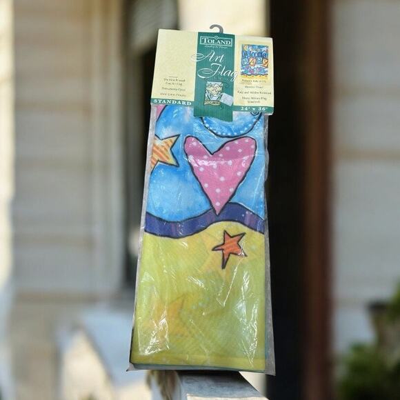 Welcome Baby Newborn House Flag 24x36" Toland Art Shower Gift Celebrate Birth - Picture 2 of 11